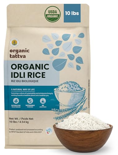 Organic Tattva White Idli Rice, 10 lb Bag