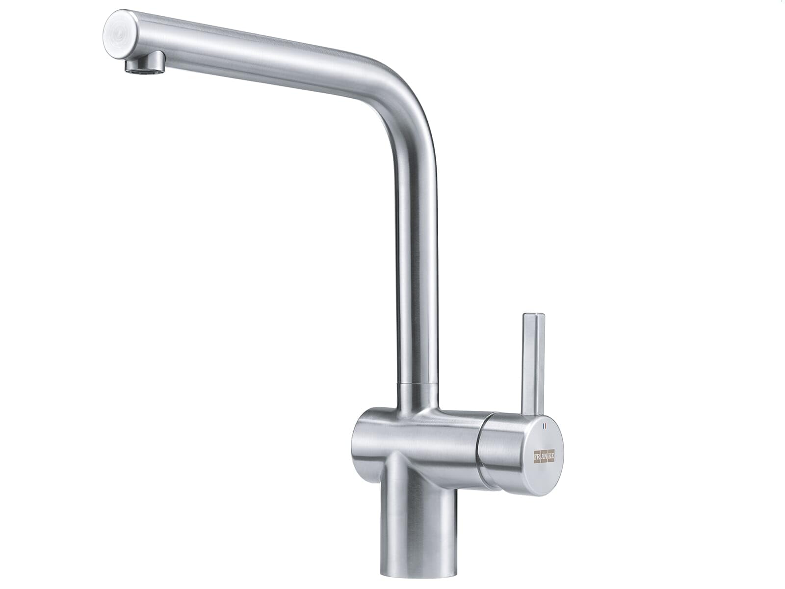 Franke - Rubinetto per lavello da cucina, con bocca fissa, in acciaio INOX, 115.0521.435,colore: Grigio