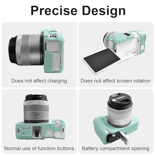 Funda Silicona para Cámara Canon EOS R50 V Azul miniatura 3