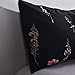 Leadtimes Floral Duvet Cover Queen Black Boho Bedding Flowers Cooling Soft Comforter Cover Set with 90X90 Duvet Cover and 2 Pillowcases (Queen, Style8)