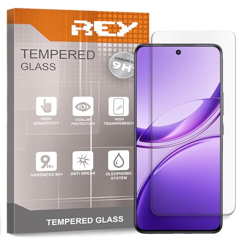 REY 3X Protector Pantalla para Vivo V50 Lite 4G/5G, Cristal Vidrio Templado Premium
