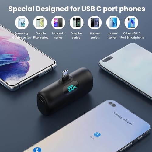 Mini Power Bank portátil 5000mAh para iPhone miniatura 3