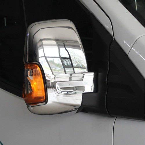 TRANSIT MK8 Stainless Steel Chrome Wing Mirror Covers 2 Pieces (2014 Onwards)