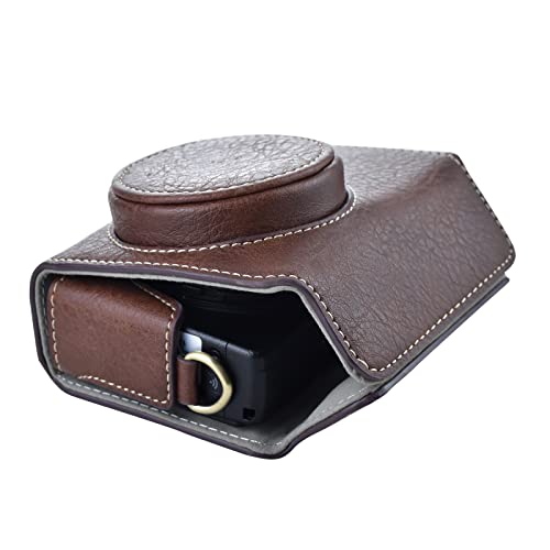 Rieibi Ricoh GR IV/GR III/GR IIIx Case, Vintage PU Leather Camera Case for Ricoh GR IV GR IIIx GR III GRIII GR3 DSLR Camera - Image 2
