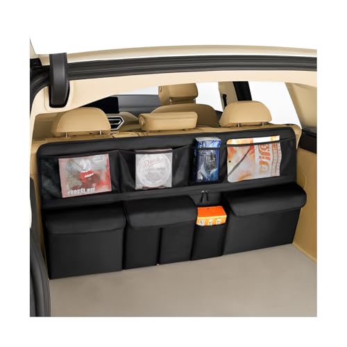 HZEL 41 x 20 Inch Hanging Trunk Organizer with 9 Pockets, Black