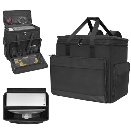 ORKELS Double Layer PC Tower & Monitor Backpack