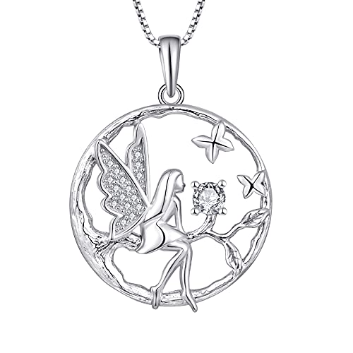 Fj Collar Ángel De La Guarda Plata De Ley 925 Colgante Árbol De La Vida Collar Hada Mariposa Con Abril Piedra De Nacimiento Joyas Regalos Para Mujer Niña Fj Collar Ángel De La Guarda Plata De Ley 925 Colgante Árbol De La Vida Collar Hada Mariposa Con Abril Piedra De Nacimiento Joyas Regalos Para Mujer Niña