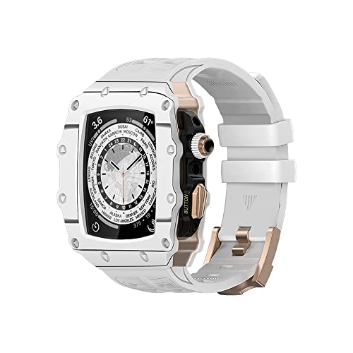 Kit modification Apple Watch 45 mm carbone bracelet iWatch 8 7 SE 6 5 4