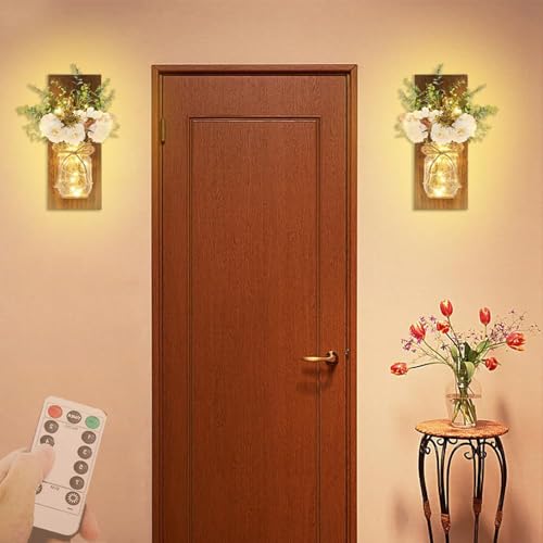 Lámpara de pared tarro de masón para iluminar pasillos oscuros sin deslumbrar