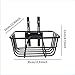KQFCAZRE Bicycle Basket, Front Bike Basket, Detachable Carrying Panniers Iron for Cycling Bike Cargo Rack, Bike Handlebar Basket, 30cmx32cmx12cm