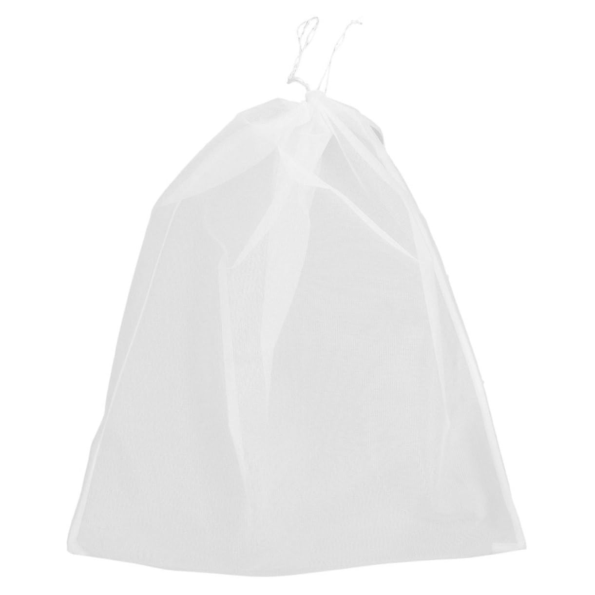 ULTECHNOVO 2pcs Reusable Mesh Wine Brewing Filter Bag Drawstring Strainer for Juicing and Cooking for Making and Nut Milk Straining Multi-Purpose Use