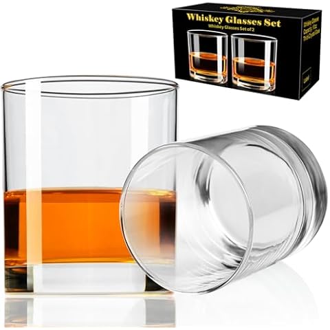 PARACITY 10 OZ Old Fashioned Whiskey Glass Set Cover