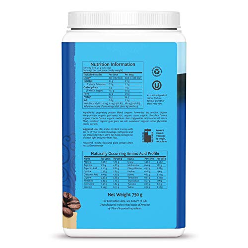 Sunwarrior Warrior Blend Protein Powder, Mocha - Image 3