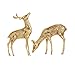 Posąg Home Decor Feng shui czysta miedź sika deer ornament para kreatywnych prosty nowoczesny styl domowy salon wina szafka rowerowa statua dekoracji Dekoracja na biurko z rzeźbami (Size : Medium)