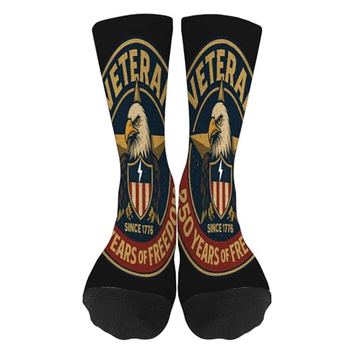 250th Anniversarys Proud Veteran 1776-2026 Freedoms Half Calf Sock For Dad
