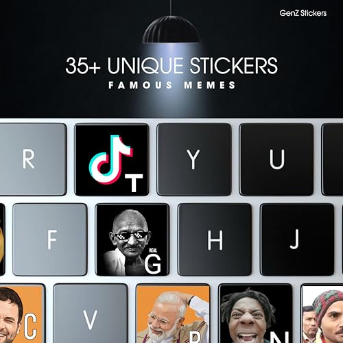 Image of GENZ Memes Keyboard Stickers Compatible for All Keyboards Laptop and Desktop, Laptop Keyboard Stickers (Memes)