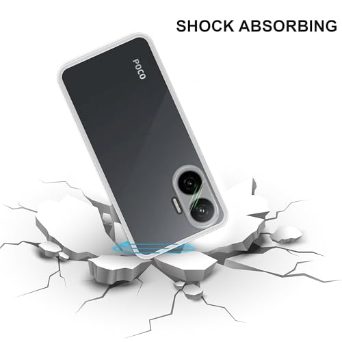 Image of VIDO Transparent Back Case Cover for Poco F7 5G (Soft & Flexible & Camera Protection Back Case)