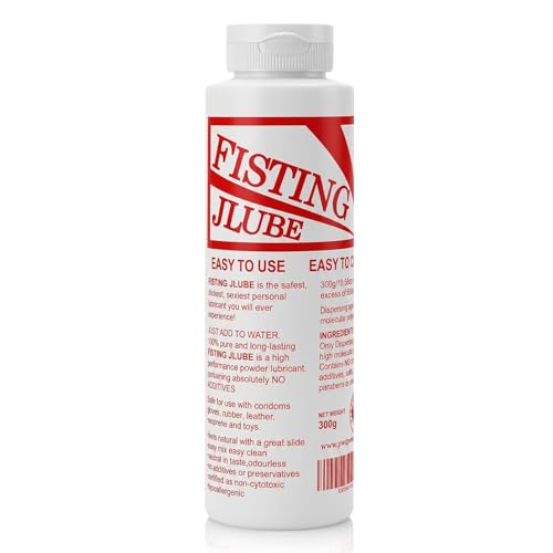 FISTING JLUBE Powder Mixes with Water One Bottle Makes 16+ Gallons /60L+ of Lubricant 10.5 oz / 300g