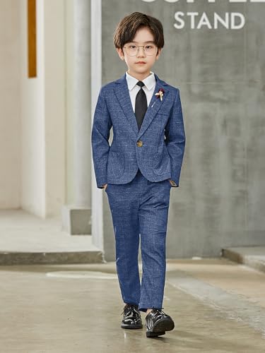 Costume à carreaux garçon pour mariage : tenue habillée 2 pièces LOLANTA - 4