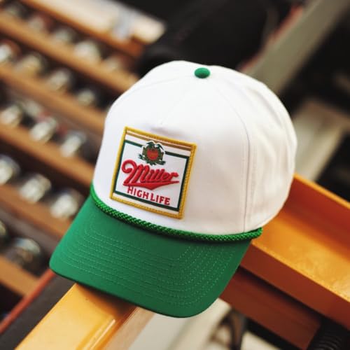 Image of AMERICAN NEEDLE Miller High Life Beer Patch Unisex Adjustable Snapback Baseball Hat