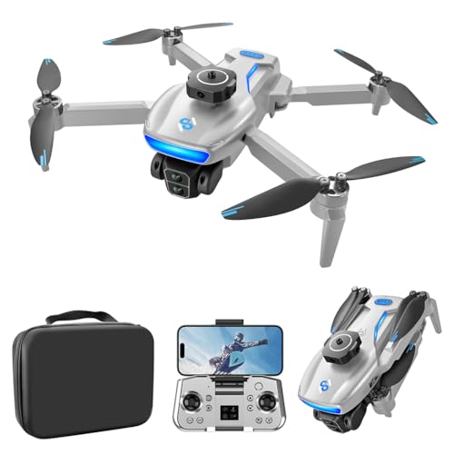 Dodoore S181 GPS Drone with Camera for Beginners, 8K FPV Drone with Brushless Motor, 5G WiFi Transmission, Obstacle Avoidance, Optical Flow Positioning, Auto Return, Follow Me, Carrying Case (Gray) -  NCI3289422322118YK