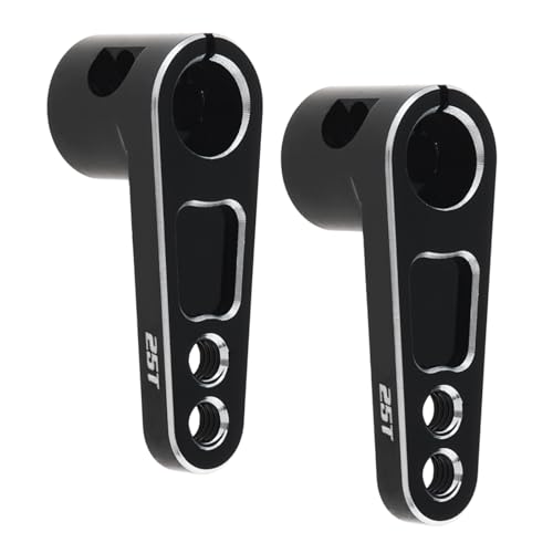 DiGiYes 2Pcs CNC Aluminum 25T Servo Horn 25 Teeth Motor Steering Arm Fit for Futaba Savox Power HD/Replacement for 1/8 1/10 RC Off-Road Crawler Drift Racing Car