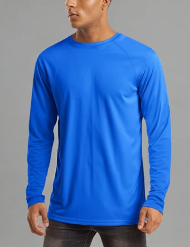 Image of MAGCOMSEN Men's Long Sleeve Shirts UPF 50+ UV Sun Protection Athletic Shirts for Hiking Running Workout Rash Guard