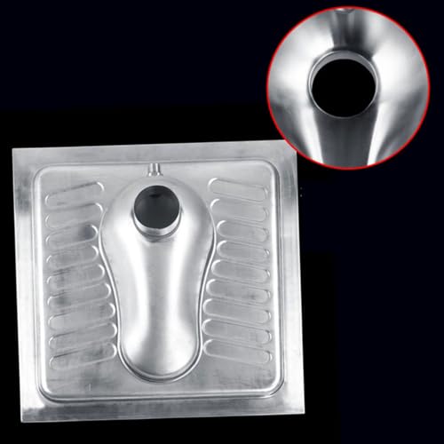 Inodoro en cuclillas genérico, inodoro en cuclillas duradero de acero inoxidable, diseño resistente al frío para uso doméstico y comercial miniatura 2