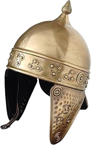 Medieval Knight Hand-Forged Celtic Viking Helmet, Metal Armor for LARP Cosplay Collection Reenactment