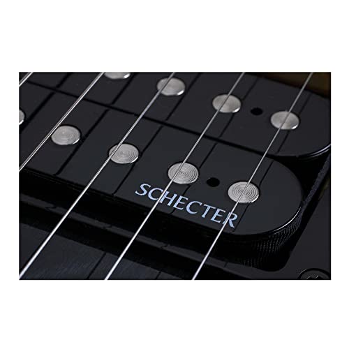 Image of Schecter Guitar Research Omen Extreme-6 Fr Electric Guitar - See-Thru Black - Satinwood