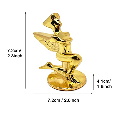 Image of Goddess Hood Ornaments for Cars Angel Logo Car Front Bonnet Stand Cars Metal Stickers Universal 3D Emblem Badge Auto Sticker Symbol Ornament for Trucks Vehicle (Kneeling Goddess Golden)
