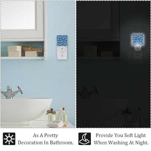 Lámpara de noche LED con sensor 2 piezas miniatura 5