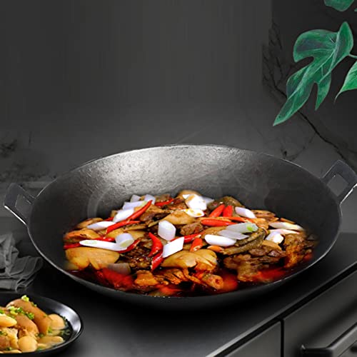 Olla de Hierro Fundido Tradicional con Dos Asas, Wok 40 cm miniatura 3