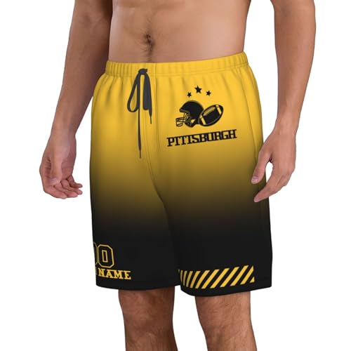 Custom Men's Quick Dry Beach Shorts Personalized Name Number Swim Trunks Beachwear Fans Gift for Men4