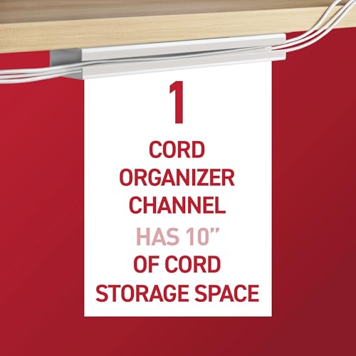Image of Command Cord Organizer Channel, 1 Channel, 8 Large Strips
