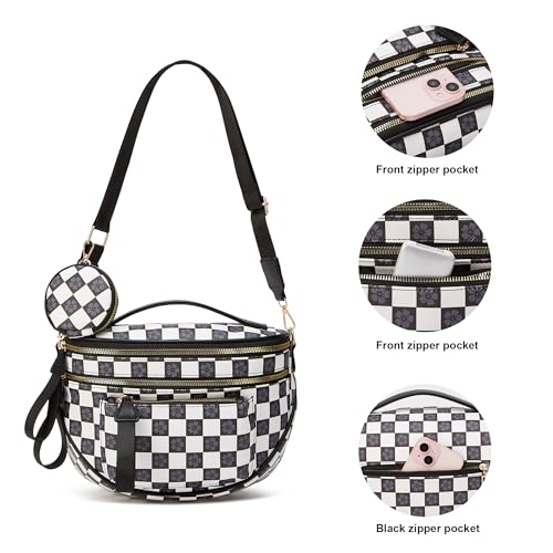 Image of Crossbody Purse for Women Small Crossbody Bags Trendy Vegan Leather with Adjustable Shoulder Straps Gift for Mother Wife Mom