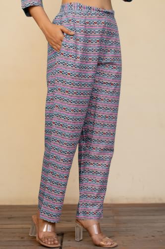 Image of MIRCHI FASHION Pure Cotton Women Straight Batik Printed Kurti Set with Dupatta and Pant
