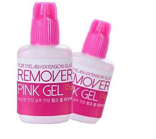P-Beauty Cosmetic Accessories | Wimpernverlängerung Remover Pink Gel | bietet Rückstandsloses entfernen der Einzelwimpern | Sky Wimpern Extension Entferner [15g] Cover