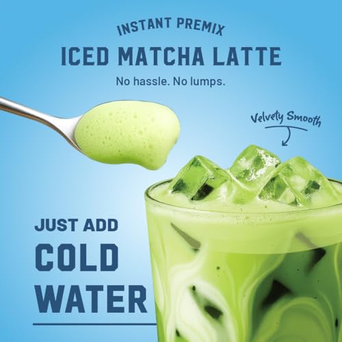Image of Sleepy Owl Vanilla Iced Matcha Latte Premix Powder, Made with Premium Japanese Matcha Green Tea Powder, Instant Premix Easy to Make Anywhere, Calm Energy & Focus, Natural Antioxidants, 3 Sachets
