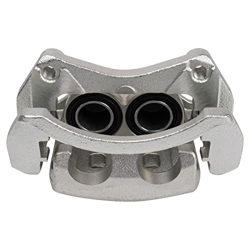 Image of TRQ Front Brake Caliper Set Caliper Brackets Hardware Compatible with 2014-2019 Infiniti Q50 Q60 QX50 and Nissan Rogue