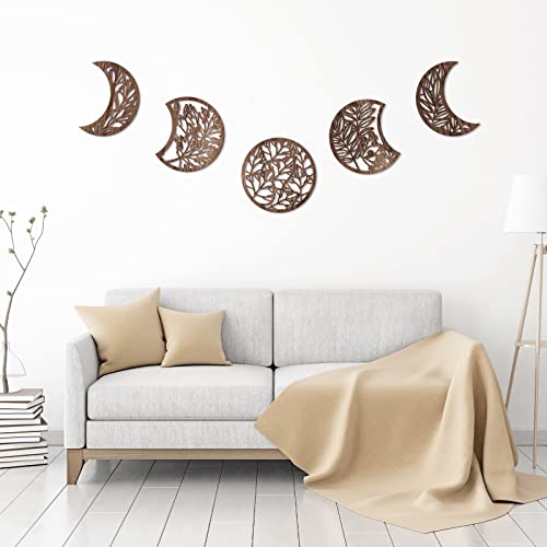 Jetec Moon Phase Wall Art - Boho Lunar Aesthetic Decor - Image 6