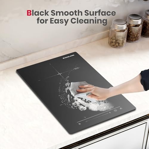 Image of GASLAND 12 Inch Built-in Induction Cooktop, 2 Burner with Boost, 220-240V | ETL Certified, 3500W Fast Heating, 9 Power Levels, Slide Touch Control, Timer & Child Lock, Ideal for Small Kitchens