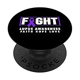 Photo Gallery fight lupus awareness - camicia viola con nastro lupus awareness popsockets popgrip intercambiabile Photo Gallery fight lupus awareness - camicia viola con nastro lupus awareness popsockets popgrip intercambiabile