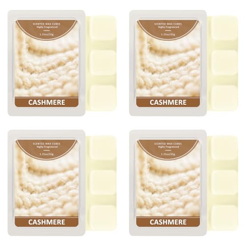 Image of SCENTORINI Wax Melts, Cashmere Scent Soy Wax Cubes for Wax Warmer, 4 Pack