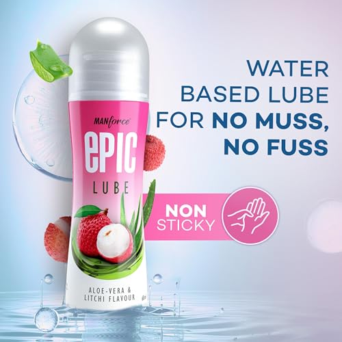 Image of Manforce Epic Lube | Aloe Vera & Litchi | 60ml | Water-based