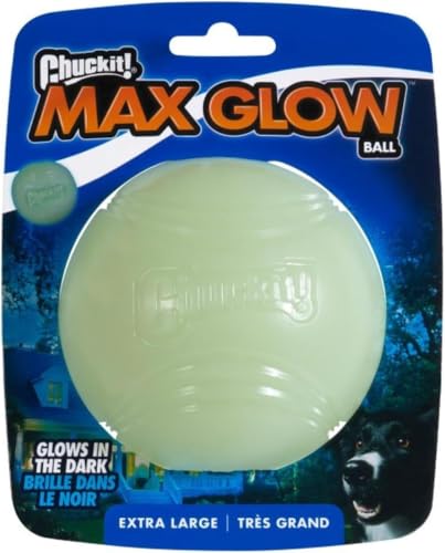 Image of Chuckit! Glow in the Dark Bouncy Balls - Ball for Dogs, Dog Toy, Max Glow Balls - Extra-Large, 3.5 Inch (Pack of 12)