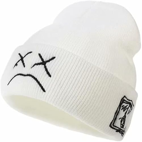 Fashion Autumn Winter Warm Beanie Hats Embroidery Cotton Caps Men Women Knitted Hip Hop Hats