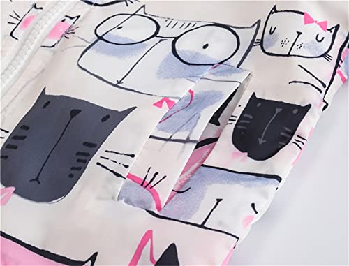 Girls Rain Jacket Toddler Kids Cute Graphic Windbreaker Boys Full Zipper Windproof Lightweight Hooded Jacket Fall Clothes2