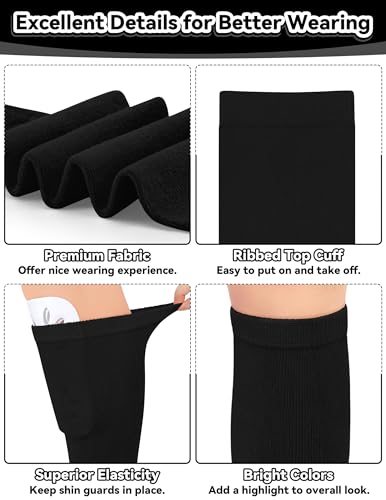 Image of Olreco Kids Soccer Socks Toddler Baseball Socks 3D Heel Youth Softball Sock for Girls Boys Football Accessories Cotton