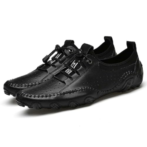 mitvr Men’s Casual Leather Loafers Shoes Penny Loafers Moccasin Flats Boat Shoes2